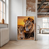 Legacy Bond | Lion & Cub Wall Art Print - Print